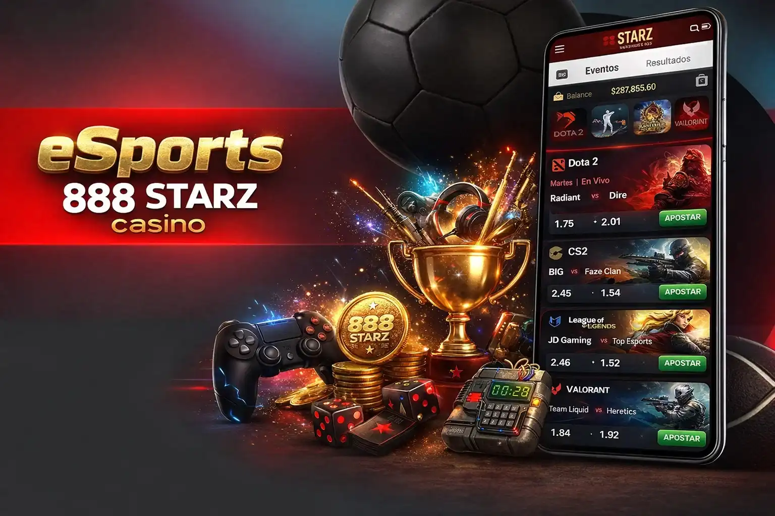 eSports en 888Starz Colombia