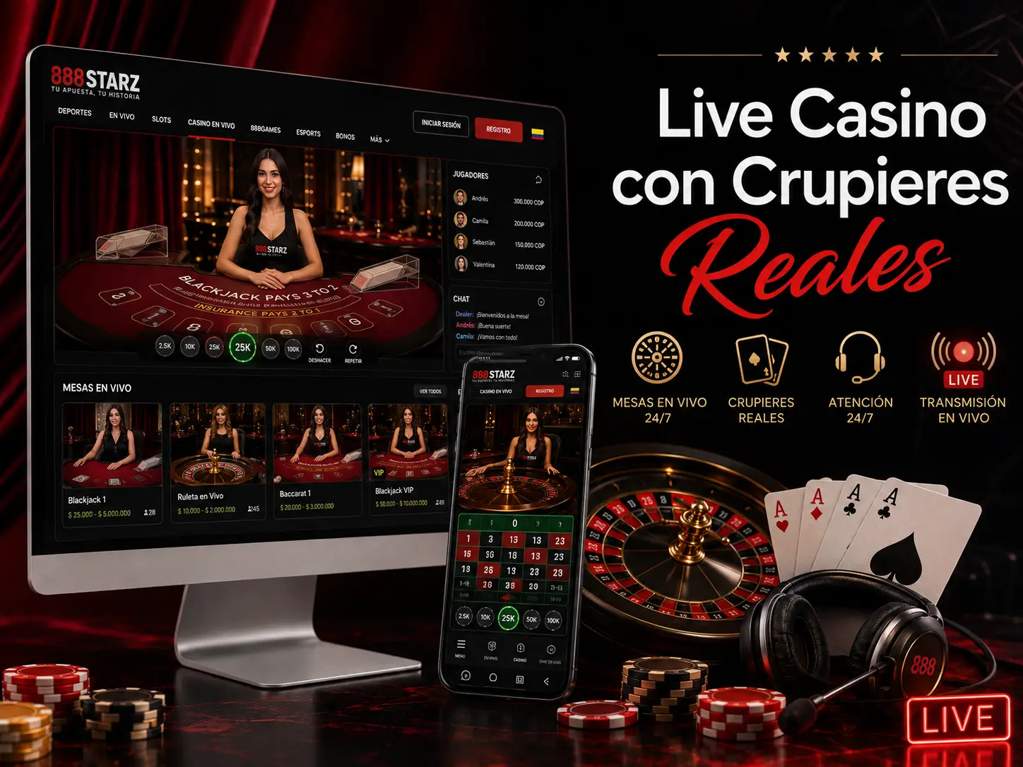 Live Casino con Crupieres Reales