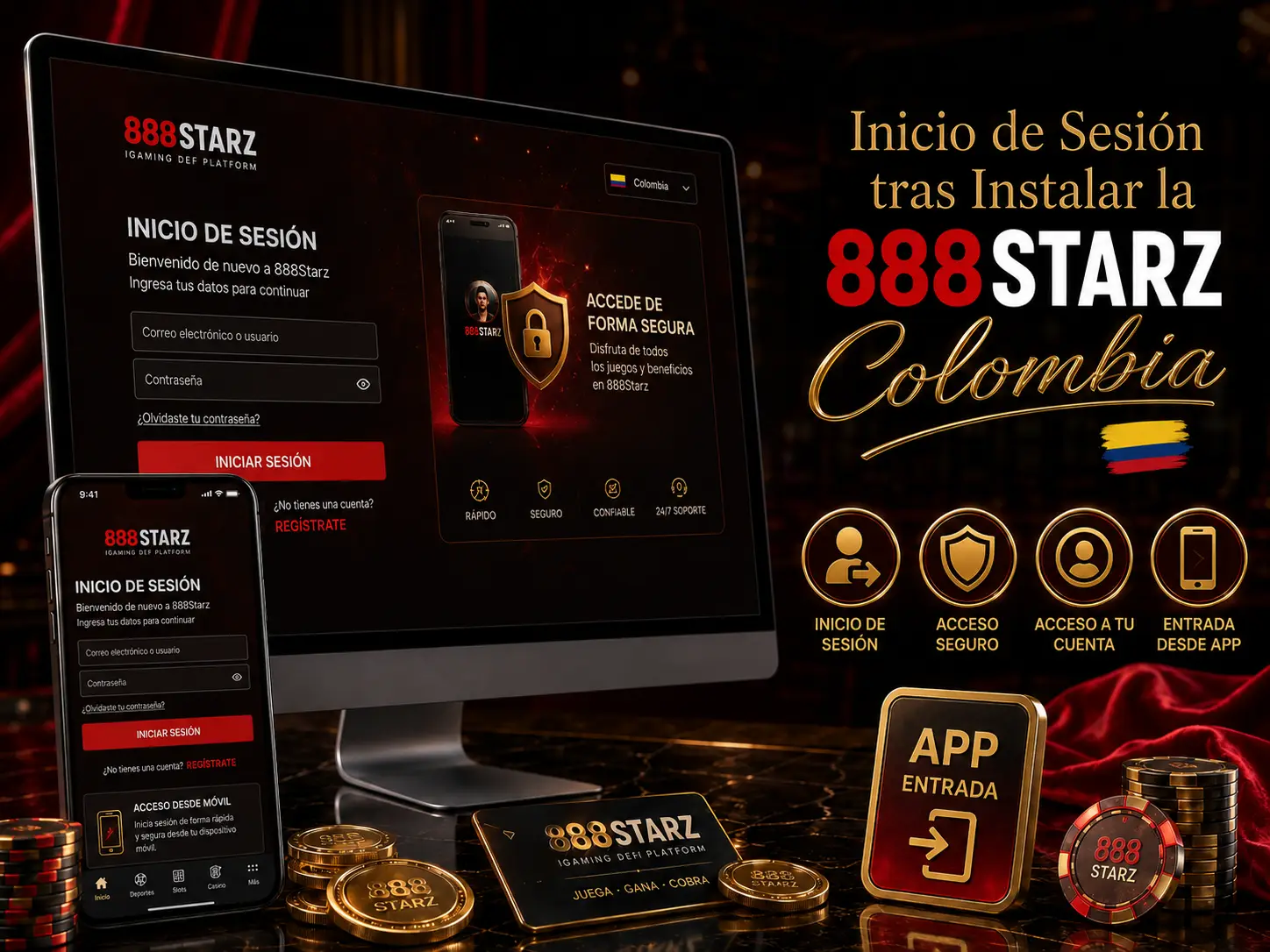 Inicio de sesión tras instalar la aplicación