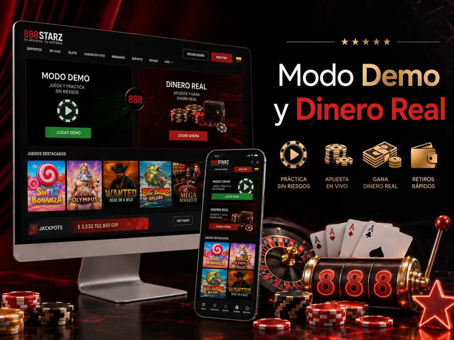 Modo Demo y Dinero Real
