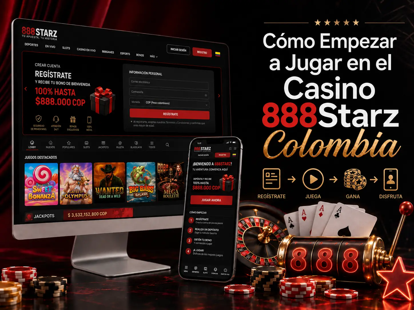 Cómo Empezar a Jugar en el Casino 888Starz
